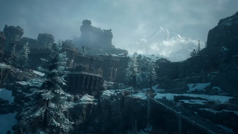 Snow fortress shown on the Dark Arisen store page